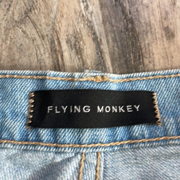 Flying Monkey Women’s Distressed Denim Jean Skirt, size 29 - Picture 2 of 9